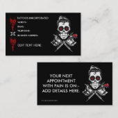 入れ墨のデザイン 予約カード (正面/裏面)