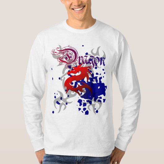 入れ墨のドラゴンのワイシャツ Tシャツ (正面)