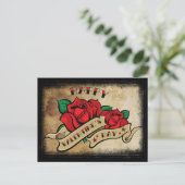 入れ墨のハッピーバレンタインデーは上がりました シーズンポストカード (スタンド正面)