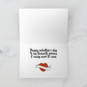 入れ墨のハートのバレンタインデーカード シーズンカード (内部)