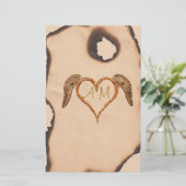 入れ墨のハート 便箋 (スタンド正面)