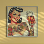 入れ墨のビアガール ポスター