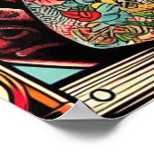 入れ墨のビアガール ポスター (角)