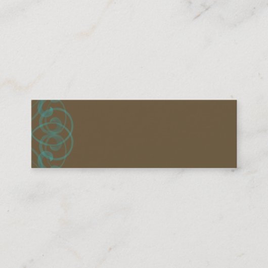 入れ墨のプロフィールカード スキニー名刺 (正面)