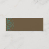 入れ墨のプロフィールカード スキニー名刺 (裏面)