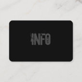 入れ墨のロゴの引く灰色、Bkackの金ゴールド 名刺 (裏面)