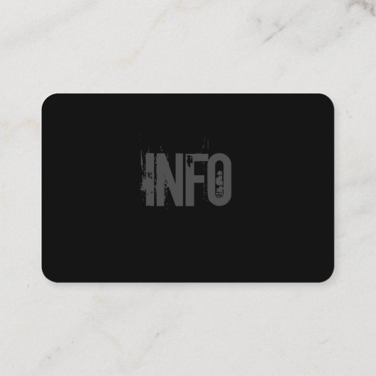 入れ墨のロゴの引く灰色、Bkackの金ゴールド 名刺 (裏面)