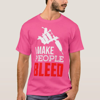 入れ墨の入れ墨の私は人々に入れ墨アルティを出血させる Tシャツ