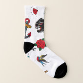 入れ墨の古い学校 ソックス (右外側)