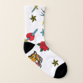 入れ墨の古い学校 ソックス (左内側)