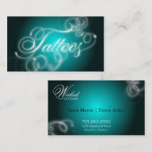 入れ墨の名刺のエレガントな華麗さの白熱 名刺 (正面/裏面)