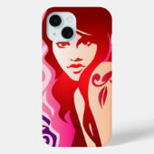 入れ墨の女の子 – iPhone 15ケース Case-Mate iPhoneケース (裏面)