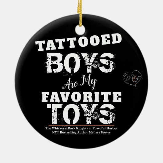 入れ墨の少年はマイトイズお気に入りのオーナメント セラミックオーナメント (裏面)