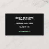 入れ墨の店の名刺 名刺 (裏面)