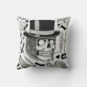 入れ墨の抜け目がない枕 クッション (裏面)