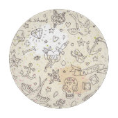 入れ墨の概念パターン カッティングボード (正面)