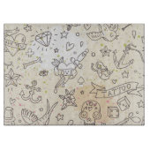 入れ墨の概念パターン カッティングボード (正面)