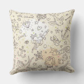 入れ墨の概念パターン クッション (裏面)