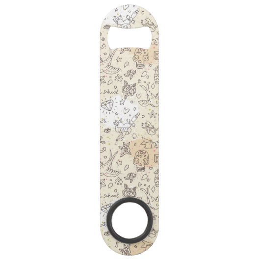 入れ墨の概念パターン スピード栓抜き (裏面)