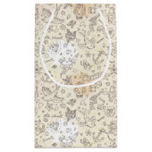 入れ墨の概念パターン スモールペーパーバッグ (裏面)