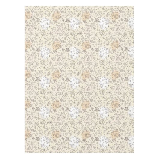 入れ墨の概念パターン テーブルクロス (正面)