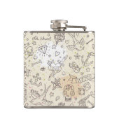 入れ墨の概念パターン フラスク (裏面)