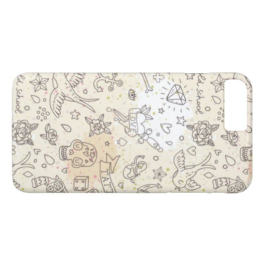 入れ墨の概念パターン Case-Mate iPhoneケース (裏面(横))