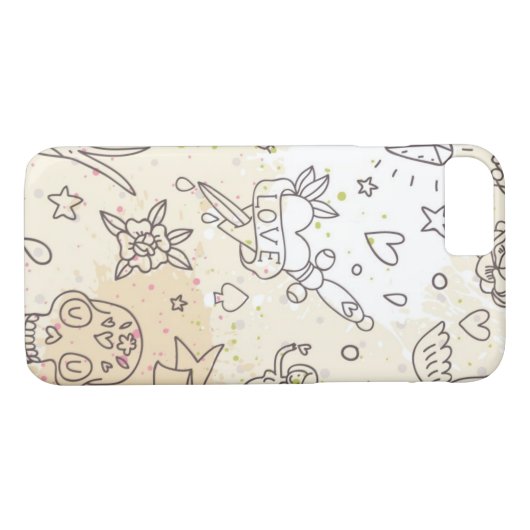 入れ墨の概念パターン Case-Mate iPhoneケース (裏面(横))
