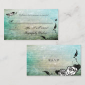 入れ墨の砂糖のスカルのMuerte RSVPカード エンクロージャーカード (正面/裏面)