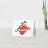 入れ墨の結婚式はノート感謝していしています サンキューカード (裏面)