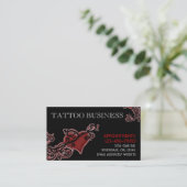 入れ墨の芸術家のカスタマイズ可能な名刺 名刺 (スタンド正面)