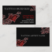 入れ墨の芸術家のカスタマイズ可能な名刺 名刺 (正面/裏面)