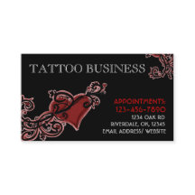 入れ墨の芸術家のカスタマイズ可能な名刺