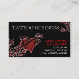 入れ墨の芸術家のカスタマイズ可能な名刺 名刺