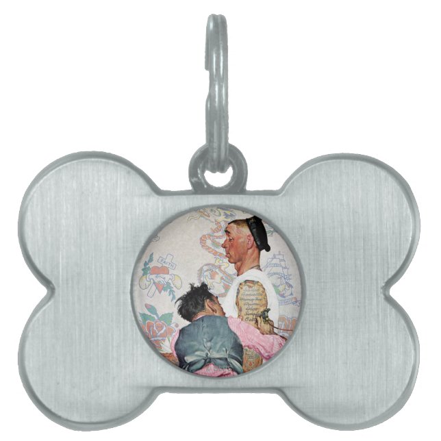 入れ墨の芸術家 ペットネームタグ (正面)