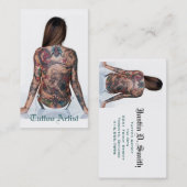 入れ墨の芸術家 名刺 (正面/裏面)
