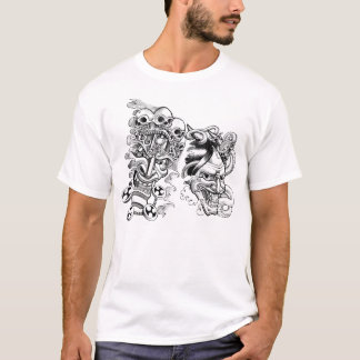 入れ墨の顔 Tシャツ