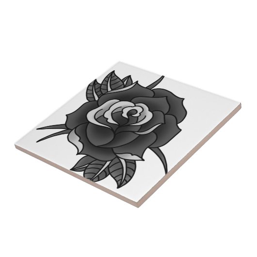 入れ墨は上がりました タイル (側面)