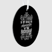 入れ墨は自分のタトゥーを変えないキャラクターの入れ墨 オーナメント (正面)