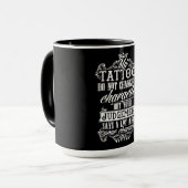 入れ墨は自分のタトゥーを変えないキャラクターの入れ墨 マグカップ (正面左)