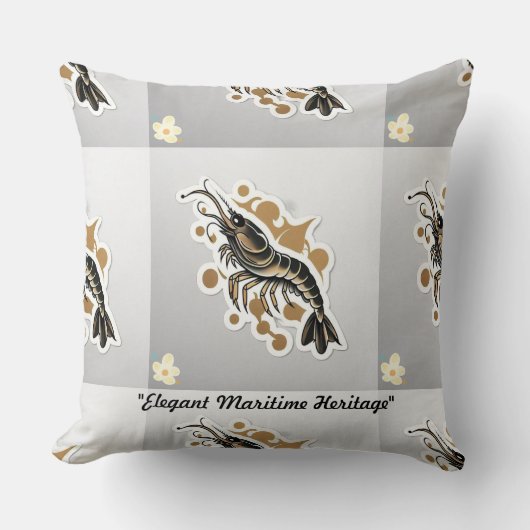 「入れ墨をしたいかり遠くに」 クッション (正面)