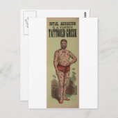 入れ墨をしたギリシャ人 ポストカード (正面/裏面)