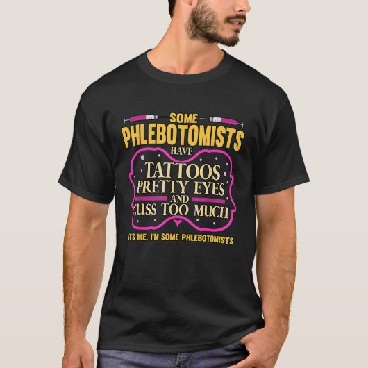 入れ墨をしたフレボトミスト Tシャツ (正面)