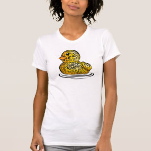 入れ墨をしたラバーダック Tシャツ
