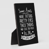 入れ墨をした叔母 フォトプラーク (側面)