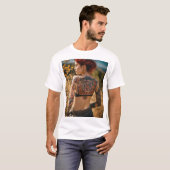 入れ墨をした女の子と地球ビベスT型» Tシャツ (正面フル)