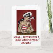 入れ墨をした女性 カード (正面)