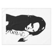 入れ墨をした少女 テーブルクロス (正面(横))