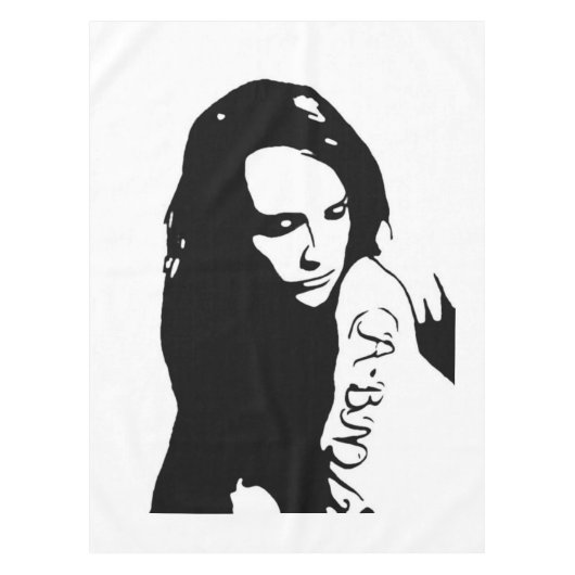 入れ墨をした少女 テーブルクロス (正面)