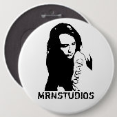 入れ墨をした少女 缶バッジ (正面&裏面)